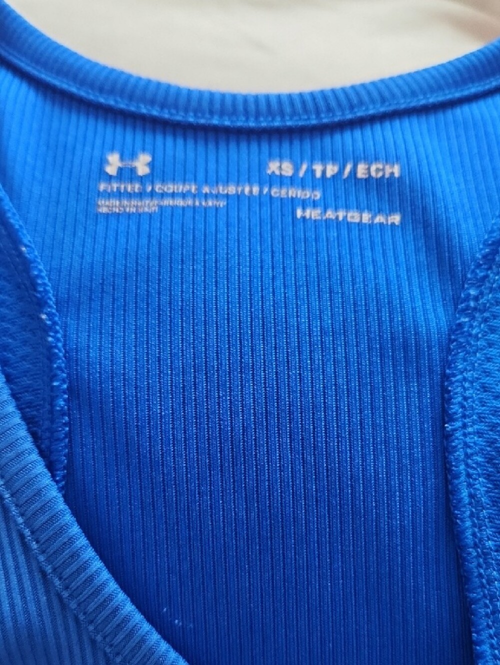 Under Armour Royal Blue Ribbed Racerback Tank - Picture 2 of 4